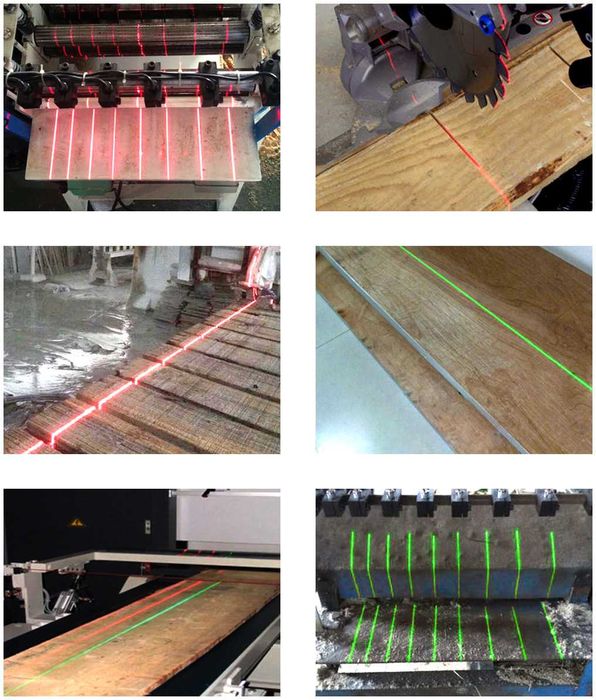 Laser liniowy czerwony 100mW 638nm LAMBDAWAVE - piła do drewna, trak