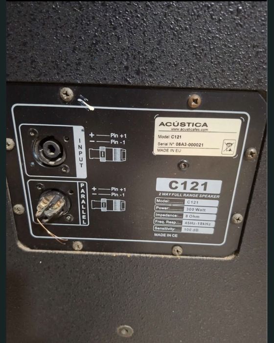 Colunas 300w acusticas