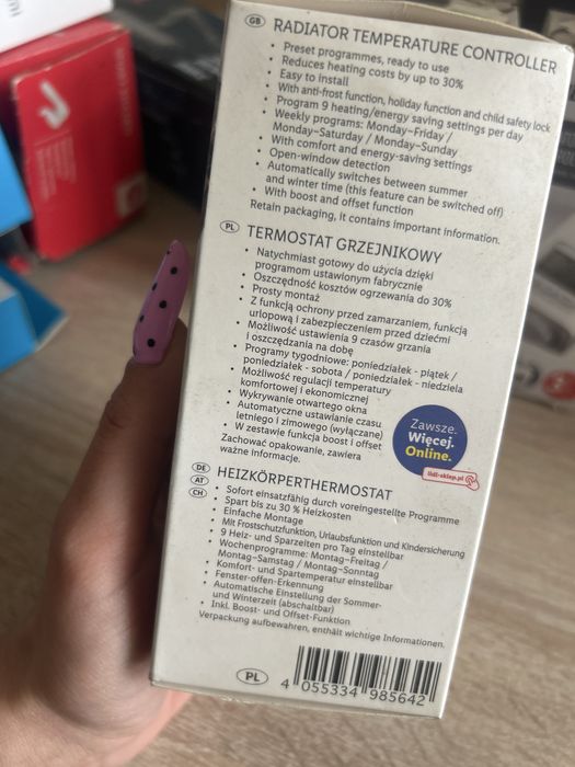 programowalny termostat grzejnikowy marki Silvercrest.