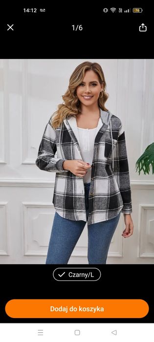 Bluza kurtka damska ocieplana z kapturem