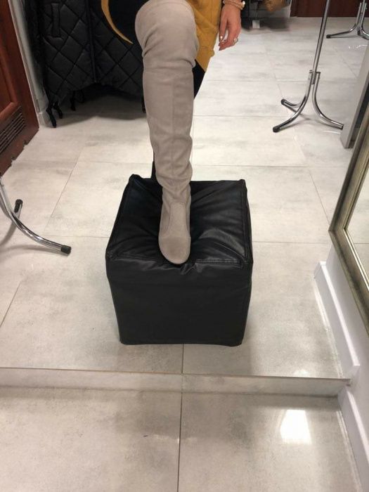 Buty kozaki szare