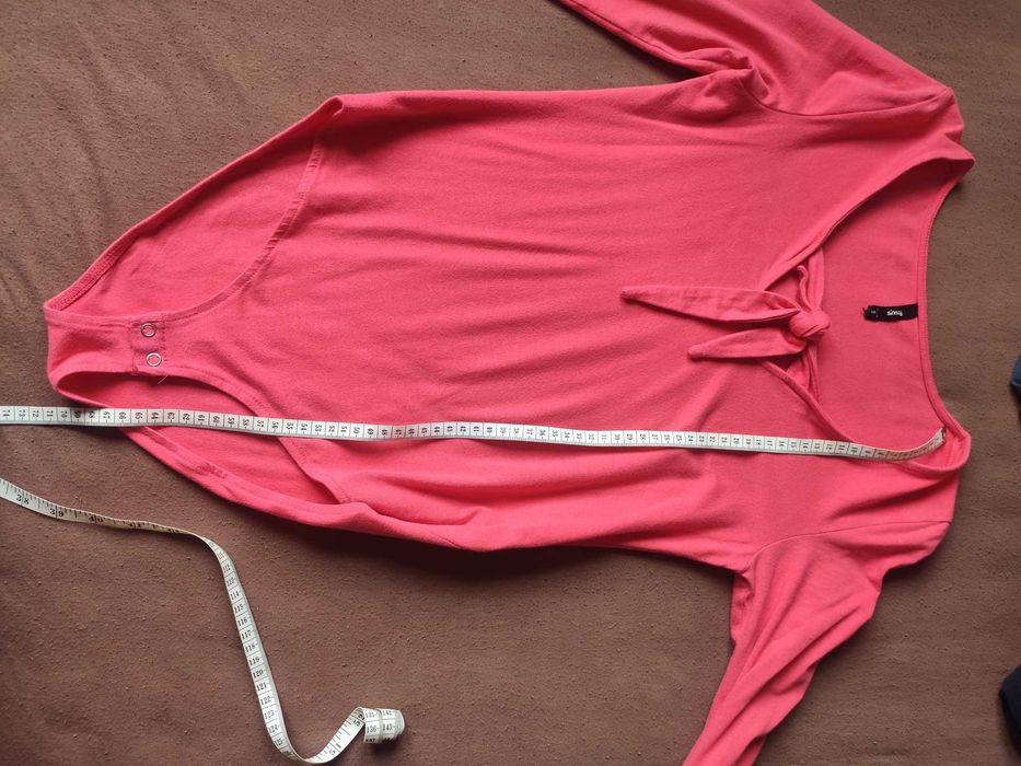Body damskie malinowe czerwone Sinasy S