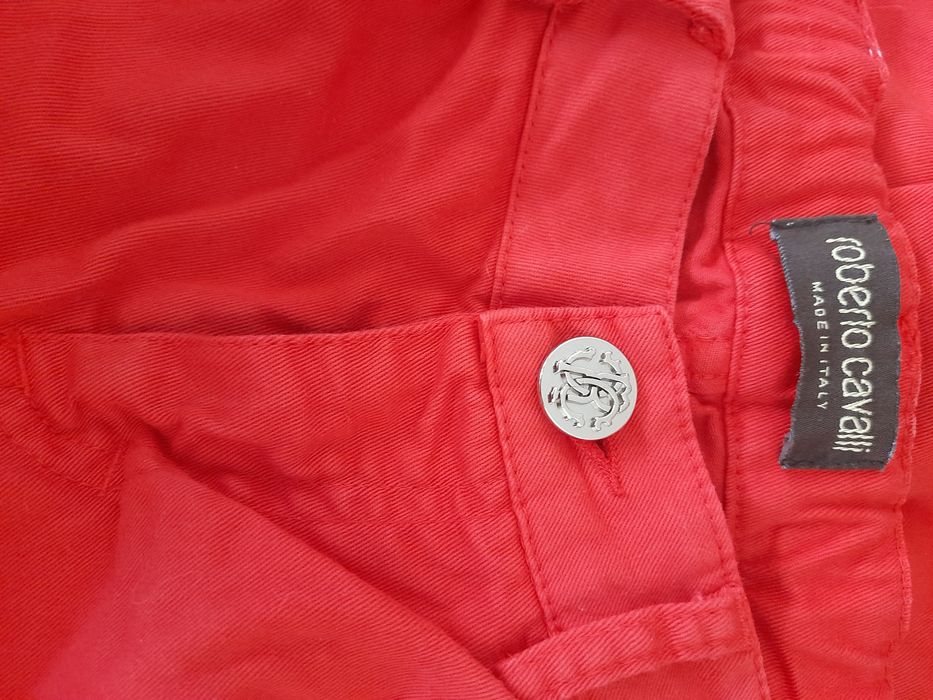 Calças de ganga em vermelho Roberto Cavalli  8 anos