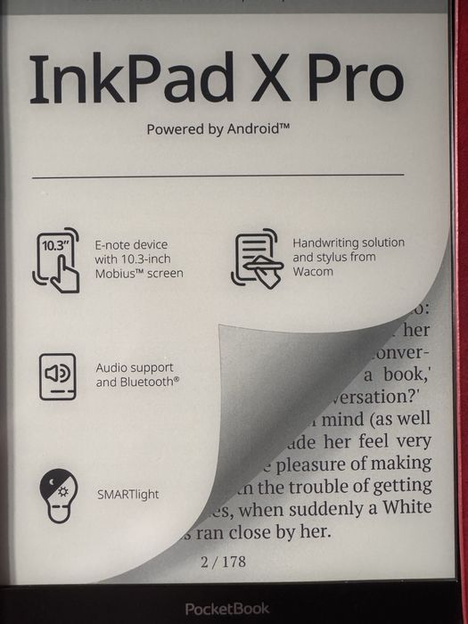 PocketBook InkPad X Pro 10.3" + стилус Wacom + 3 чохли