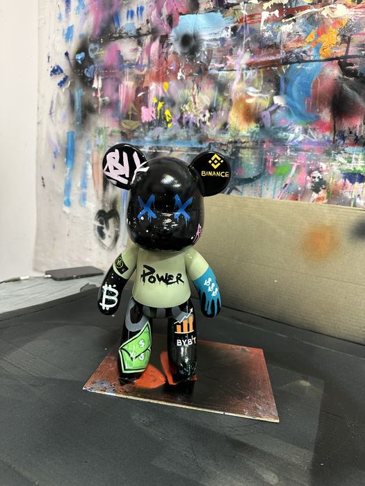 Кастом іграшка Bearbrick (Bitcoin, crypto)