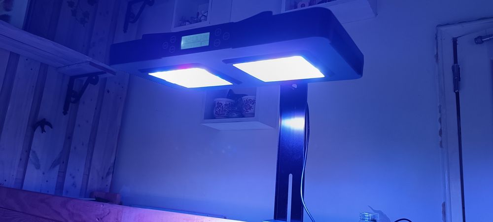 Luz led reef/água salgada 120w com controlador touch