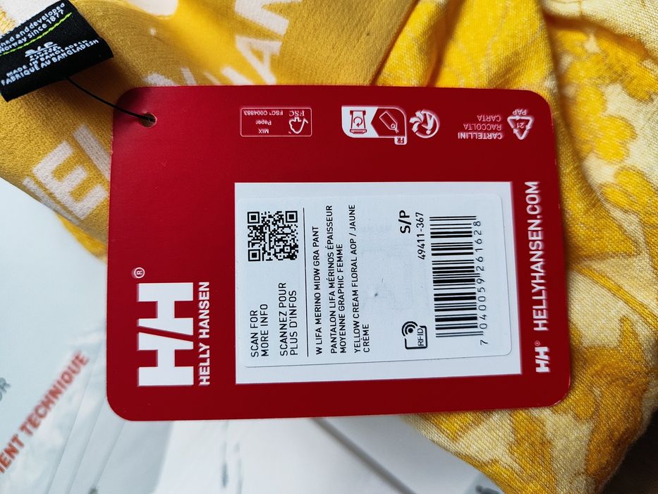 Helly Hansen Lifa Merino rozm. S - legginsy termiczne kalesony merynos