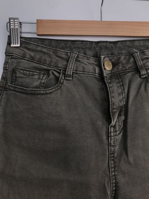 Khaki spodnie wysoki stan