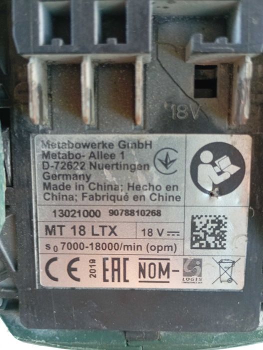 Metabo MT 18 LTX Narzędzie Wielofunkcyjne Multitool 18V OIS Regulacja Obrotów Body