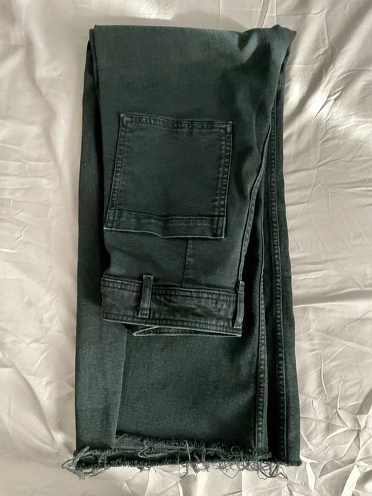 Джинси Zara чорні прямі розширені