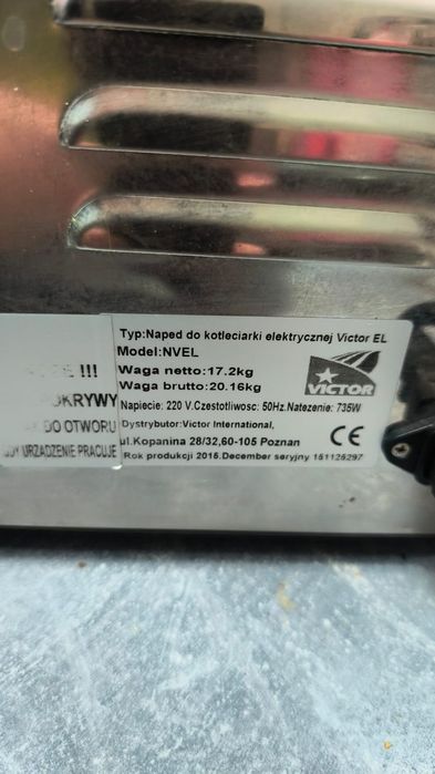 profesjonalna kotleciarka i maszynka do mielenia mięsa Victor