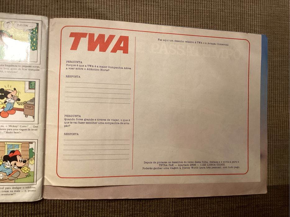 Caderneta de cromos MICKEY STORY. Walt Disney. 1985. Completa.