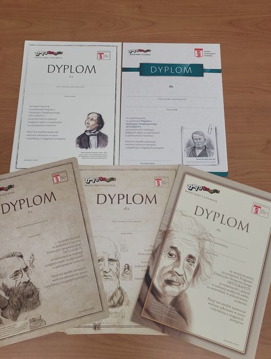 Dyplomy Ortografitti 30 szt.