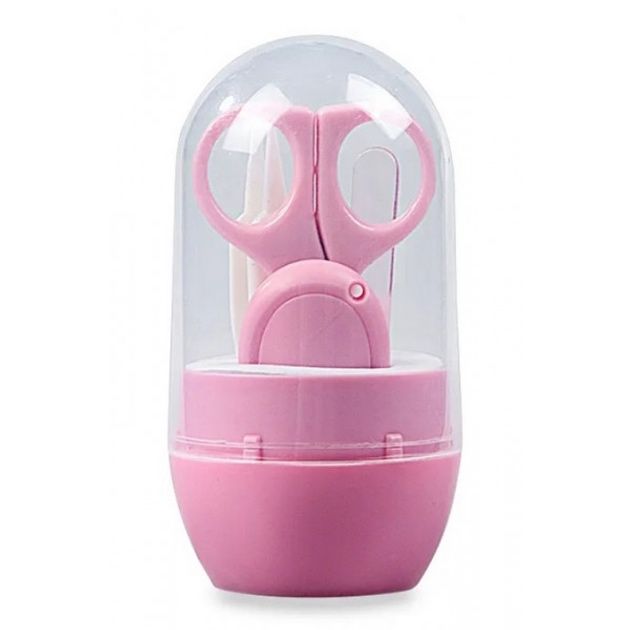 Манікюрний набір 4 од. у футлярі Mommy Bag Рожевий