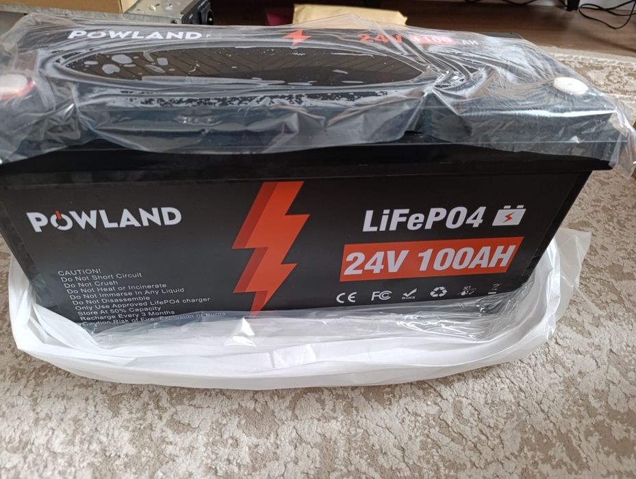 Акумулятор Powland 12v 100Ah lifepo4 / Jsdsolar 12v 200Ah