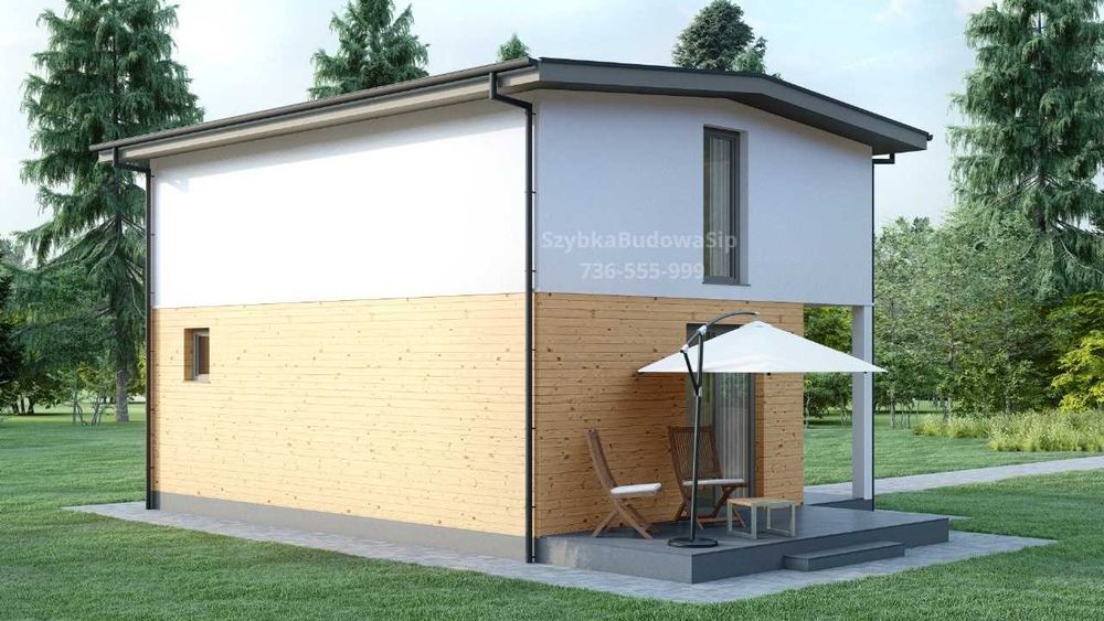 Domek SIP 2-80m2 panel SIP do Samodzielnego Montażu lub z Budową