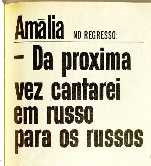 1969 - Amália canta na RÚSSIA