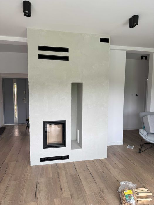 kominek z montażem, kominek z płaszczem wodnym, DGP, akumulacja, kozy