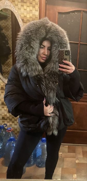 Куртка пуховик полушубок