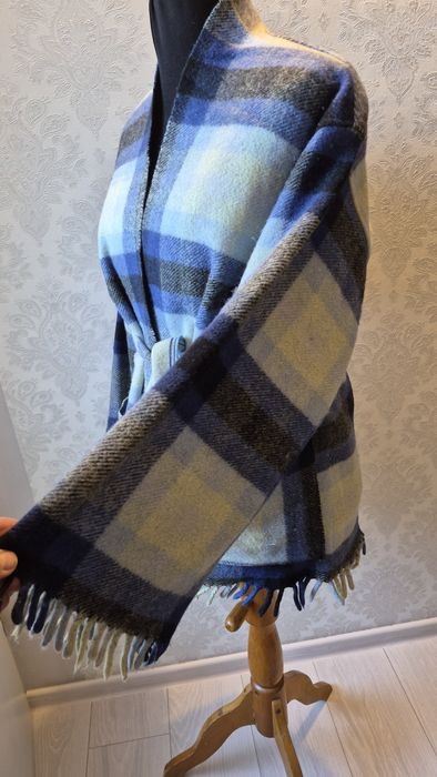 100%wełna kimono unikat narzutka kurtka