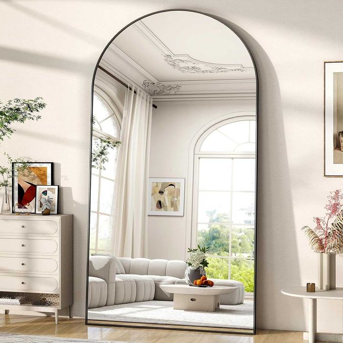Nowe stojące / wiszące / czarne / lustro / lusterko / 102x218cm !R260!