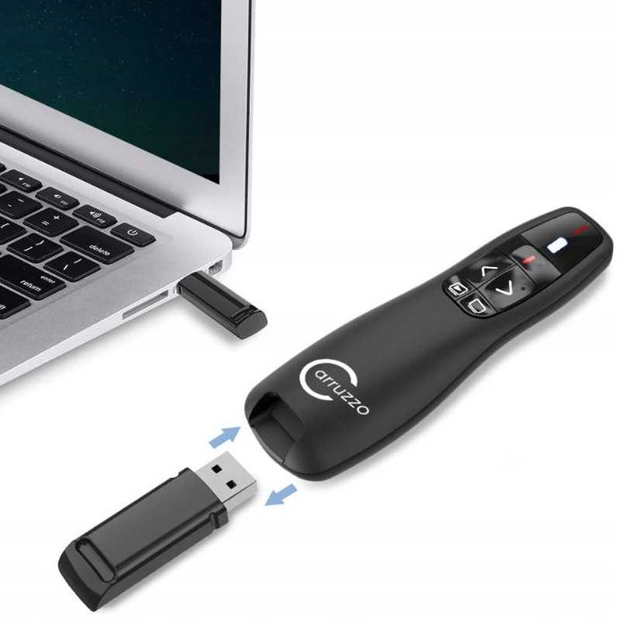 NOWE! Wskaźnik laserowy pilot pointer do prezentacji slajdy USB