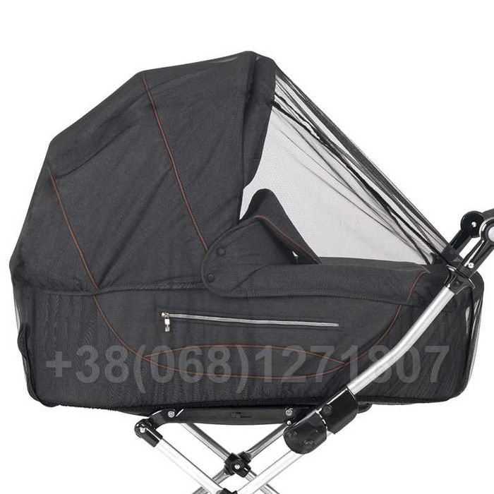 Москитная сетка на коляску люльку и прогулочную универсальная Черная