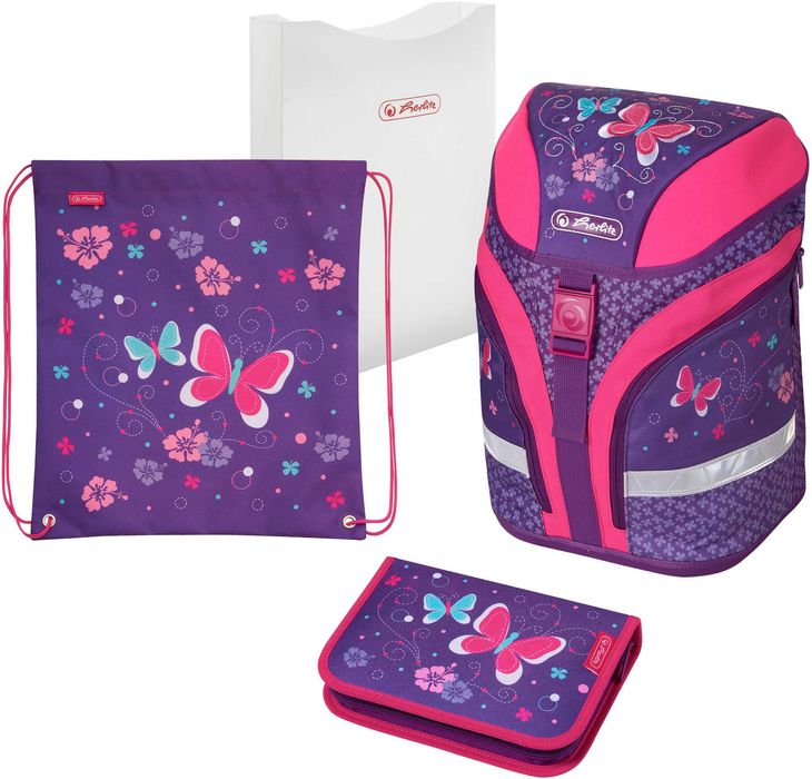 Рюкзак ранец портфель школьный Herlitz Motion Plus Butterfly Бабочки