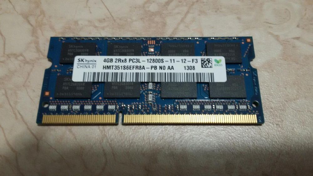 Память SODIMM Samsung, Hynix DDR3 4GB PC3-12800S 1600 MHz