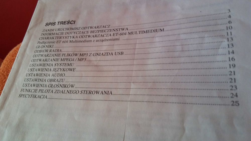 Mini wieża Odtwarzacz EASY: DVD/CD/radio/mp3/MPEG4