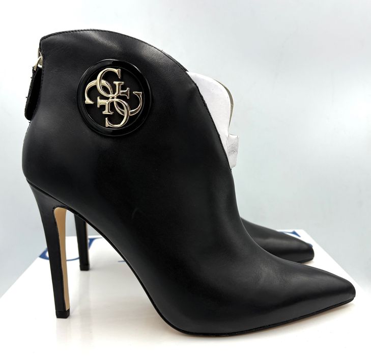 ‼️Nowe oryginalne botki GUESS Orlee czarne 40 AZ105 skóra szpilka 11cm