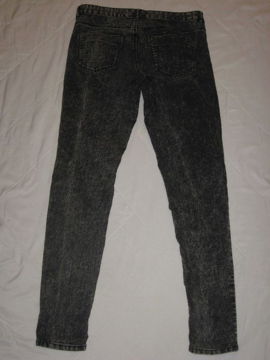 spodnie damskie Divided czarne 40 4 kieszenie L XL pas 82-92cm