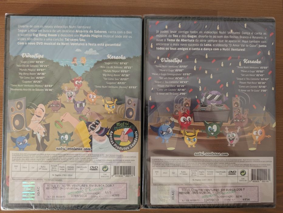 NOVO e SELADO Coleção DVD Completa "Nutri Ventures - Em busca dos 7 Reinos"