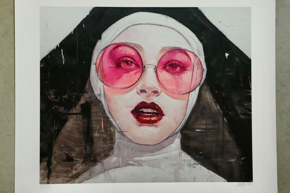 Serigrafia do artista Roldán Lauzán - hierophant