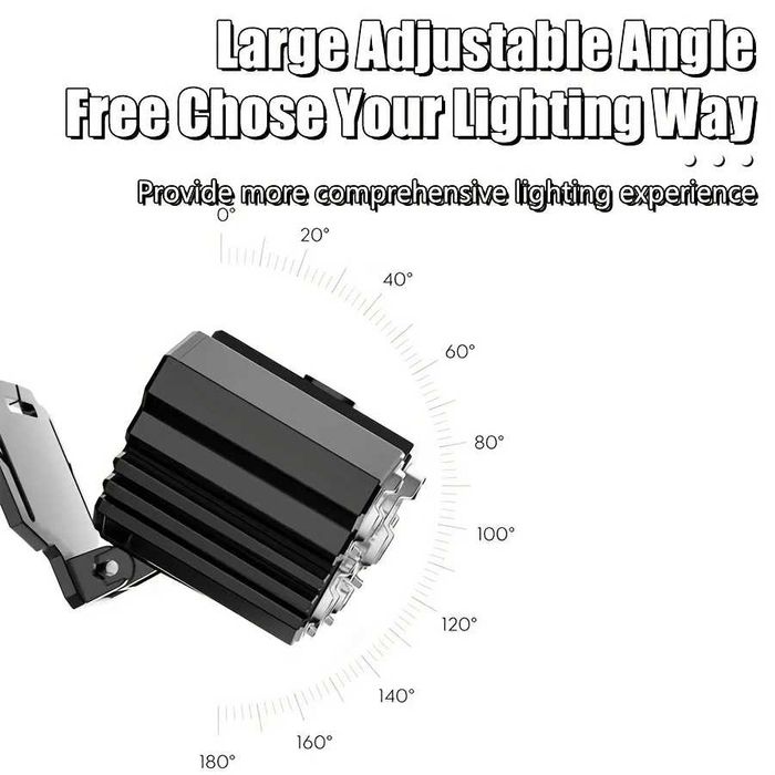 Lanterna Frontal 5 luzes LED, Carregável USB. 4 modos iluminação. Nova