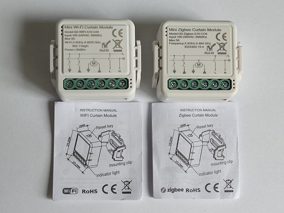 Wifi lub Zigbee 3.0 Sterownik Rolet Tuya Smart Life przekaźnik rolety