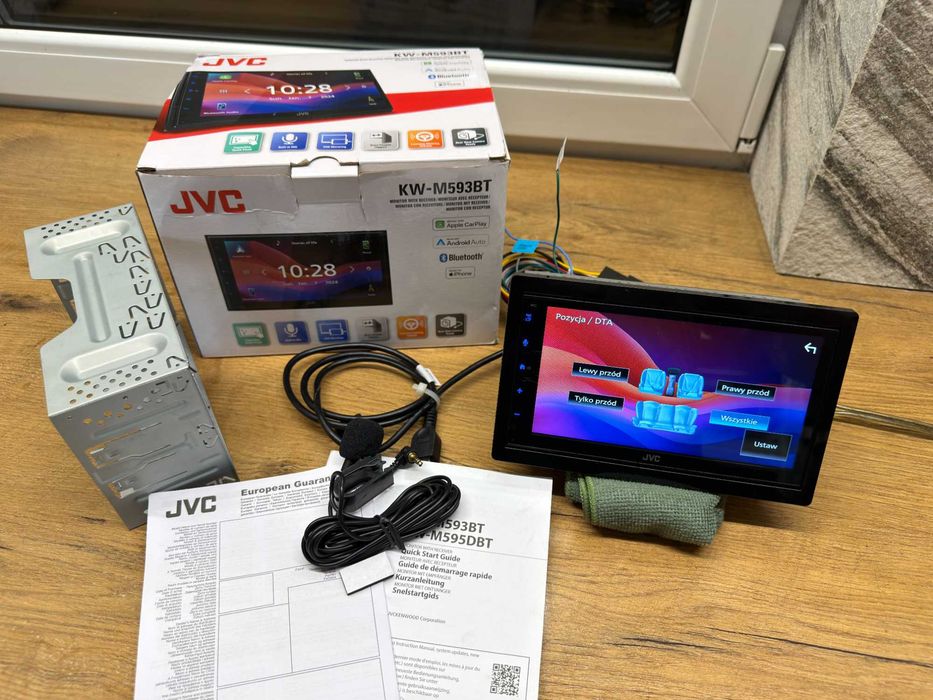 radio samochodowe jvc kw-m593bt,carplay android auto
