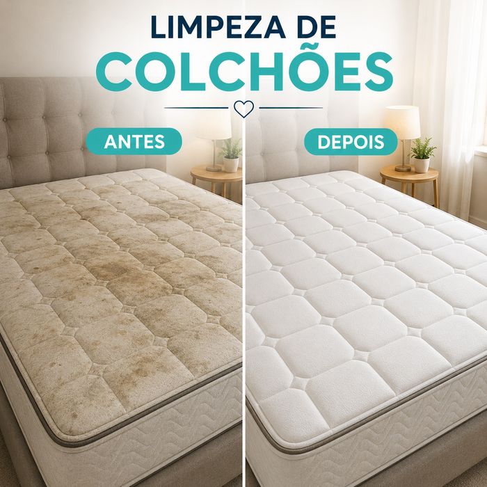 Higienização profissional de sofás, colchões e tapetes.