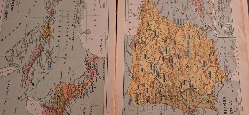 Atlas Universal de 1912 Livrarias Aillaud e Bertrand- Venda individual