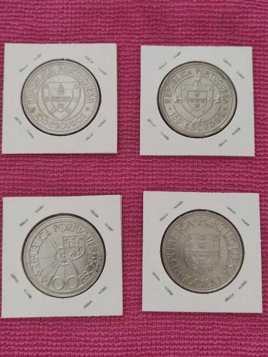 Portugal - 100 escudos - I Serie - SET 4 Moedas 1987