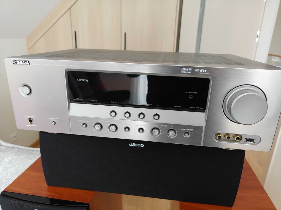 Yamaha RX‑V461 – amplituner AV 5.1 + pilot | stan bardzo dobry