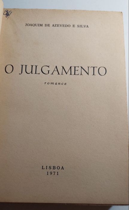 O Julgamento - Joaquim de Azevedo e Silva (1971)