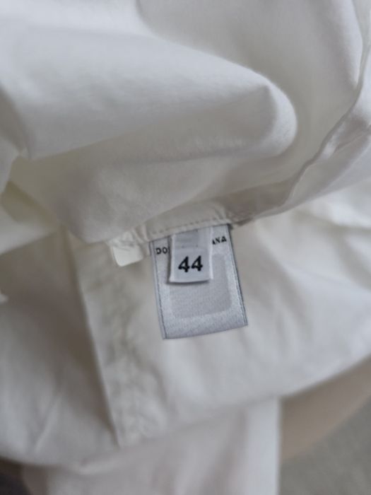 Dolce & Gabbana koszula z koronką damska biała M 38  luksusowa