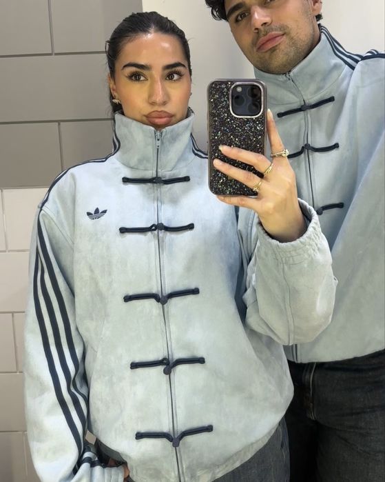 Куртка Adidas Chinese New Year блакитна / Кофта Adidas Chinese New Year блакитна