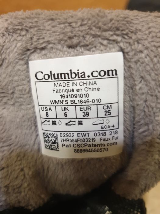Columbia minx fire tall 39 чоботи сапоги жіночі