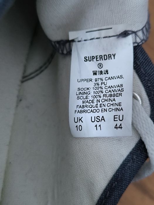 Superdry trampki męskie 44 Vegan granatowe białe