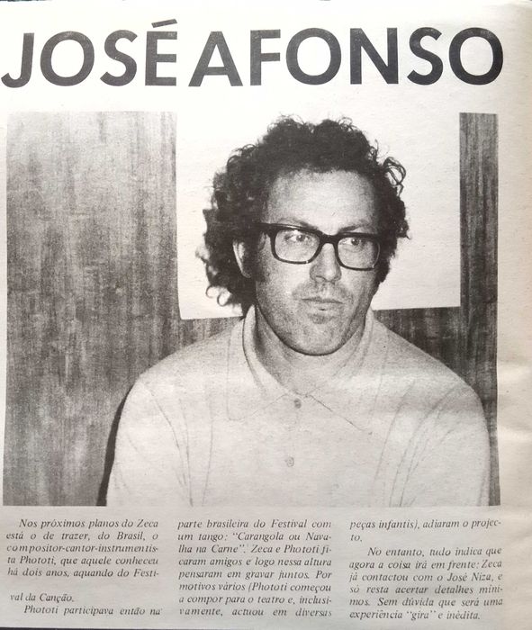 José Afonso	- - -		Musicalíssimo - nr. 68	- - - - -	Jornal