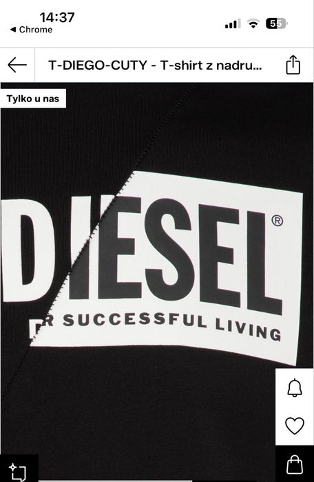 Koszulka DIESEL t-diego-cuty r.M