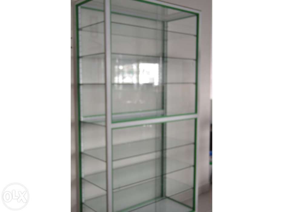 2 Display Cases, 1m x 2m, for Shop, in Very Good Condition64740957108610121
