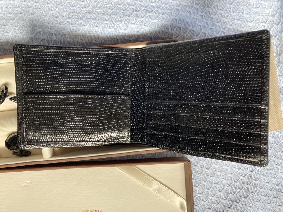 Carteira em pele + botoes de punho JOS VON ARX